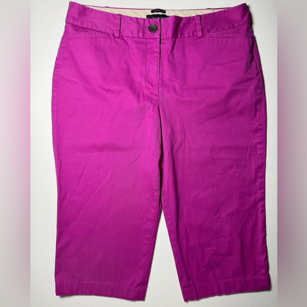 Talbots The Perfect Crop Pink Cropped Pants Size 10P Petite